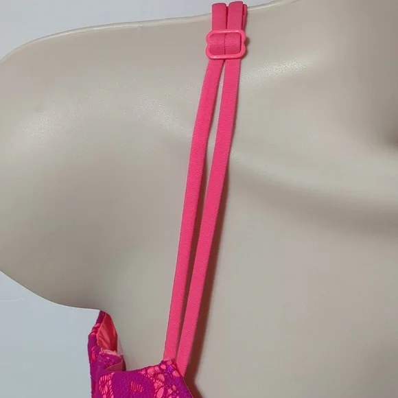 Victorias Secret Bra 34D Body by Victoria Lined Demi Pink - Picture 3 of 6